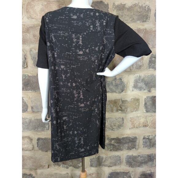 Elie Tahari For‎ Design Nation Dress Woman's XL Black Gray Zipper Accents Boxy - Picture 5 of 12